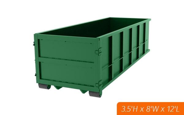 it is not necessary for the customer to be present during the delivery and pickup of ten-yard dumpsters